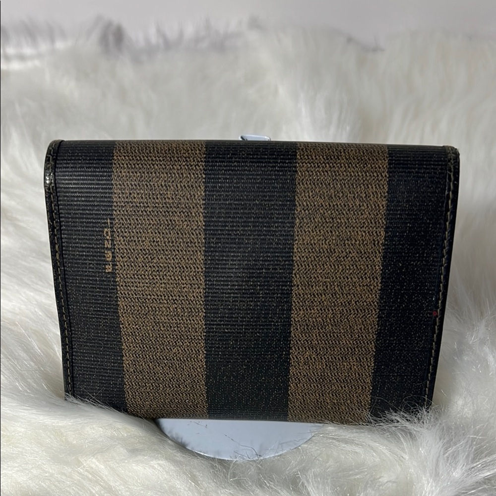 Very Nice Fendi Pequin Flap Compact Wallet. P44 - Picture 2 of 15